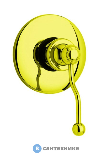 Смеситель Paini 88OP690 Duomo для душа встраиваемый, золото PVD