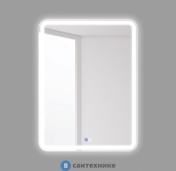 Зеркало BelBagno SPC-MAR-600-800-LED-TCH-PHONE с встроенным светильником, сенсорным выключателем