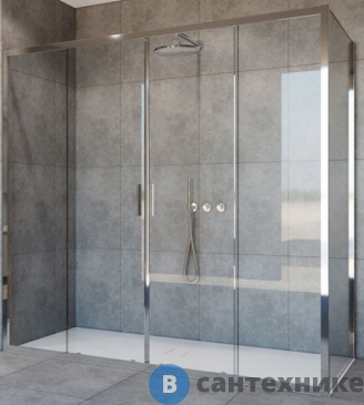 картинка Душевой уголок Vincea Garda VSR-1G28019CL, 1900*800, хром, стекло прозрачное, без поддона