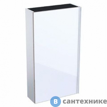 картинка Шкафчик Geberit ACANTO 500.639.01.2 подвесной /45x82x17,4/ (белое стекло/белый глянцевый лакир.)