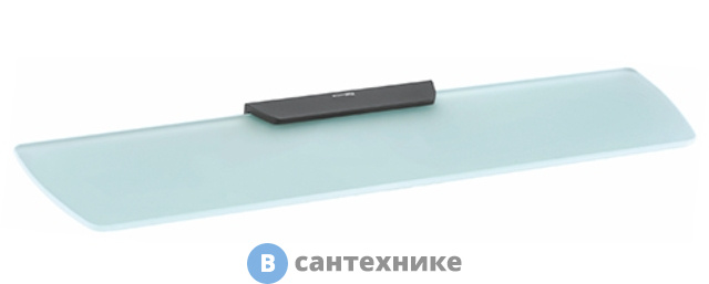 Полка WasserKRAFT Elbe K-7224 стеклянная металл, закаленное матовое стекло, PVD покрытие