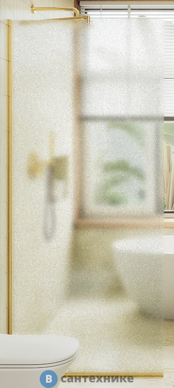 Душевая перегородка в профиле MaybahGlass 1950*790 Стекло 8 мм Сатин (MGD-700-3у)