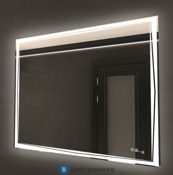 Зеркало Art & MAX Firenze 1000x800 AM-Fir-1000-800-DS-F-H с подсветкой и подогревом