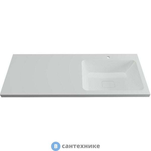 Раковина Orange OP-120RAR Камилла 120 правая для тумбы под стиральную машину Orange OPTIMA, 120х48х18 см (OP-120RAR / ST-120RAR)