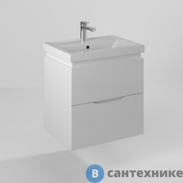 картинка Тумба под раковину BRIZ Сити т18-60 консольная (ум. Фостер) (232 03-18060-09 00 БЕЛ)