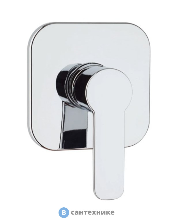 Смеситель Paini 92CR690FT1LMKM Arena д/душа встроенный, хром (квадратный)