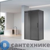 Душевой уголок Vincea Como-N VSR-4CN9015CGB, 1500*900, черный, стекло тонированное
