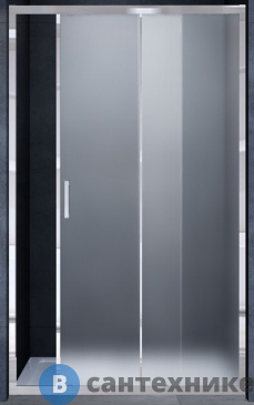 картинка Душевая дверь Vincea Alpha VDS-3AL110MT, 1100, хром, стекло текстурное