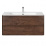 Тумба под раковину Vincea Vico 1000 подвесная, 2 выкатных ящика soft close, R.Wood (VMC-2V100RW)