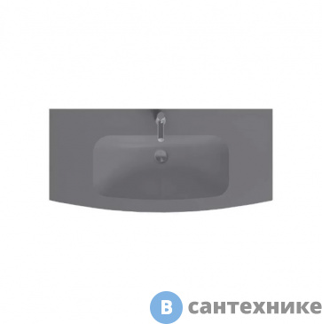 картинка Раковина Jacob Delafon Nona EB1885RU-DE4 стеклянная, матовый серый, 100 см