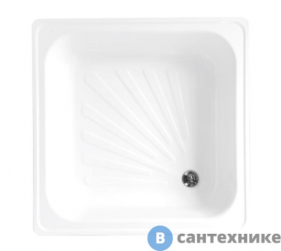 картинка Душевой поддон Loranto LG800B сталь, квадратный 80*80*15, без сифона