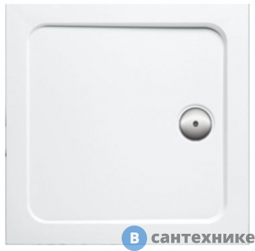 картинка Душевой поддон Jacob Delafon FLIGHT E62462-00 без бортиков, без сифона, антибактериальная защита /100х100х4/ (бел)