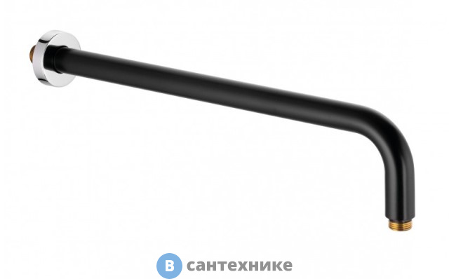 Кронштейн Kludi 6651487-00 для душа 400 мм, чёрный матовый