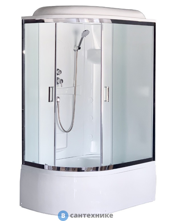 Душевая кабина Royal Bath RB 8120BK1-M-CH R 1200x800x2170 (матовое)