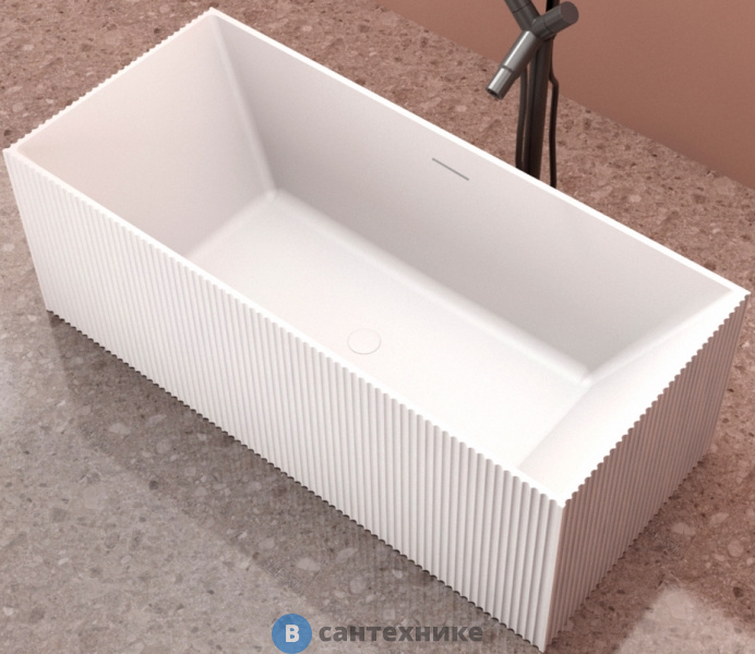 Ванна ABBER Stein AS9602 170*75 из искусственного камня