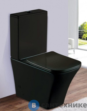 картинка Унитаз-компакт ESBANO CRISAN (Matt Black)