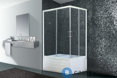картинка Душевой уголок Royal Bath RB 8100BP-T 1000x800x2000 L (прозрачное) (RB8100BP-T-L)