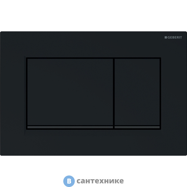 Клавиша смыва Geberit 115.883.DW.1 Sigma30, чёрный/чёрный матовый
