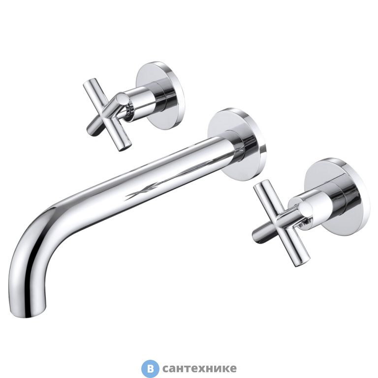 Смеситель ABBER Wasser Kreis AF81121 для раковины скрытого монтажа, хром