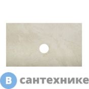 Столешница из керамогранита без отверстия под смеситель BelBagno 800x460 KEP-80-MCO-W0 Marmo Crema Opaco