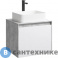картинка Тумба под умывальник Aqwella Mobi 60 подвесная, бетон светлый, без фасада (MOB0106BS)