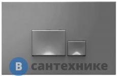 Клавиша смыва ISVEA Axis Piazza 54MJ0110I для инсталляции, двойной смыв, антрацит