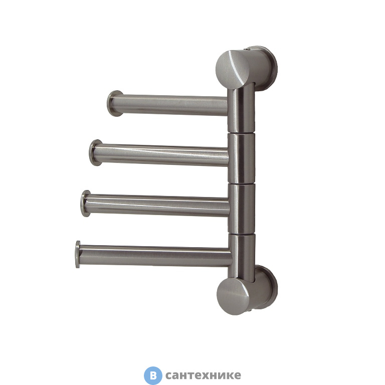 Держатель WasserKRAFT K-1054NICKEL полотенец четверной