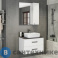 картинка Зеркало-шкаф Comforty Амстердам-75 белый