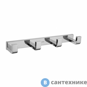 картинка Вешалка на 4 крючка ABBER Westen AA1751 хром