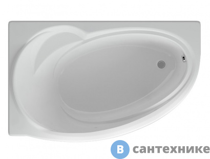 картинка Ванна акриловая AZARIO PAOLINA AV.0072170 асимметричная 170*97 см, левосторонняя, без каркаса и сифона