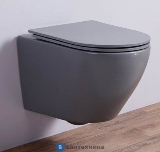 Унитаз подвесной ESBANO AMAPOLA (Matt Grey)