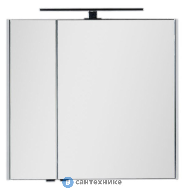 Зеркало-шкаф Aquanet Латина 80 белый (179635), без светильника