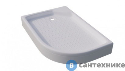 картинка Душевой поддон Тритон ПД16 120х80 1/4 круга, низкий, левый (ПД16) без сифона