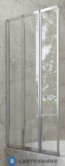 Душевая шторка Veconi PL-73L PL73L-120-01-19C4 стекло прозрачное/4 мм