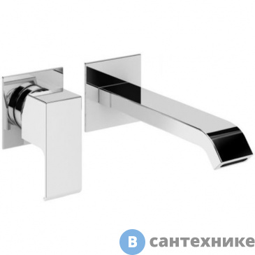 картинка Смеситель Cezares PORTA-BLI2-01-W0 для раковины однорычажный, без донного клапана, хром