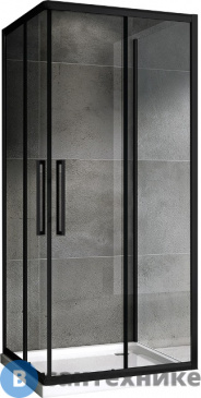 картинка Душевой уголок ABBER Schwarzer Diamant AG02090BH-S90B без поддона