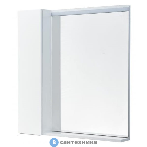 Зеркальный шкаф Акватон Рене 80 Белый/Грецкий орех (1A222502NRC80)