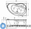 картинка Акриловая ванна Aquanet GRACIOSA 150*90 R к/с29 (205389)