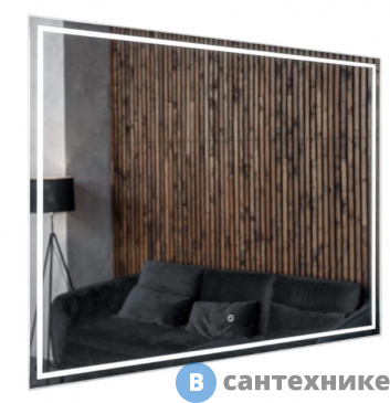 картинка Зеркало AZARIO Classico Quadrato влагостойкое с подсветкой 800*600 (CS00078950)