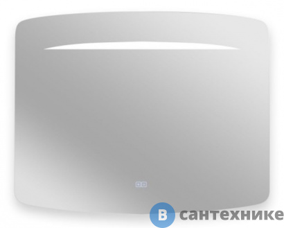 картинка Зеркало с подсветкой Art & MAX GINA и функцией антизапотевания AM-Gin-1000-700-DS-F-H