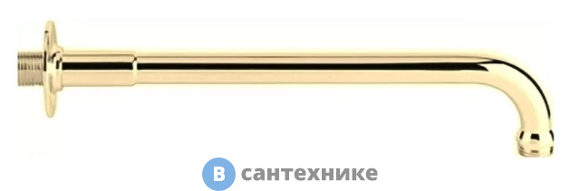 Излив Cezares CZR-U-TDA-30-02 для душа, 32 см, круглое сечение, бронза