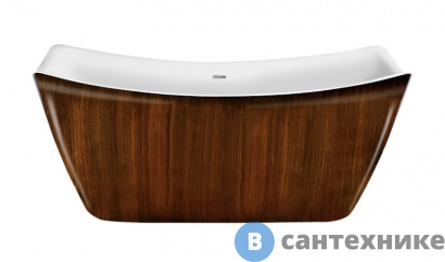 картинка Акриловая ванна Lagard MEDA Brown Wood