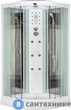 картинка Душевая кабина Niagara NG-7012 (1200х1200х2200) стекло полоски