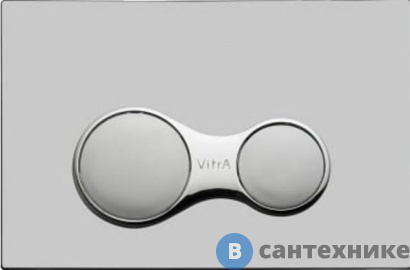 картинка Клавиша смыва Vitra Sirius хром матовый 740-0485