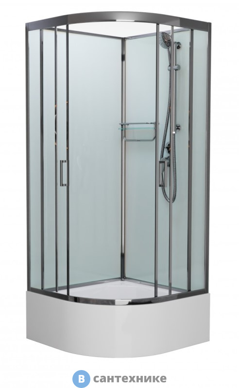Душевая кабина Frank F400/2 Brilliant высокий поддон б/к (без крыши)