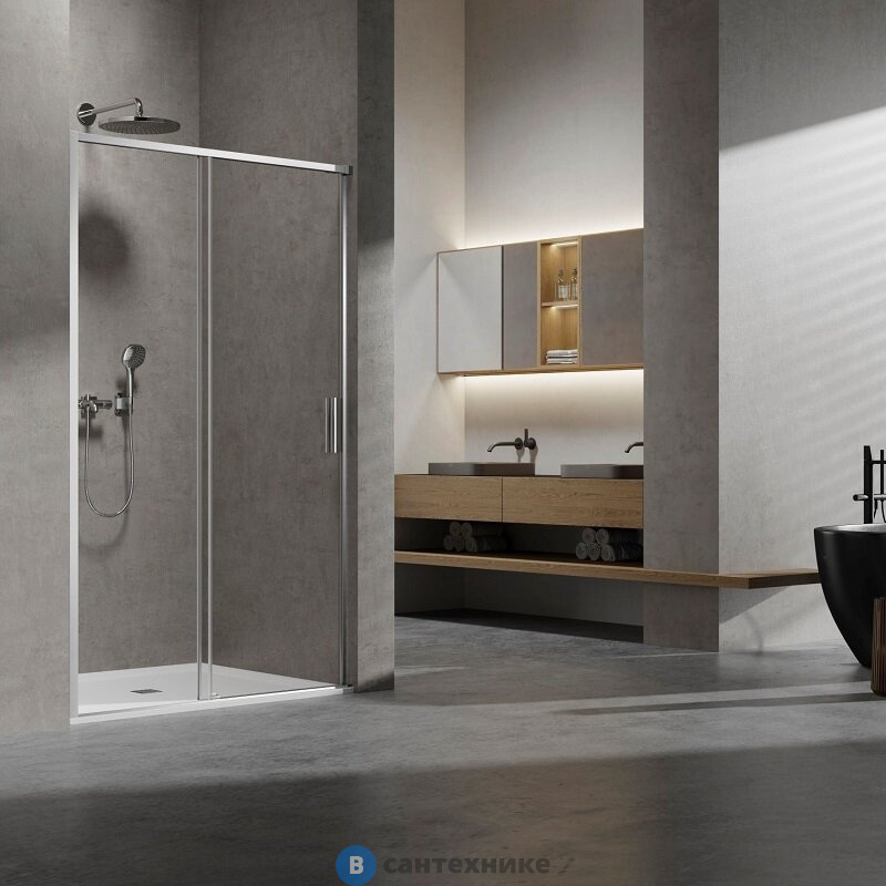 Душевая дверь Vincea Slim VDS-6SL140CL, 1400, хром, стекло прозрачное