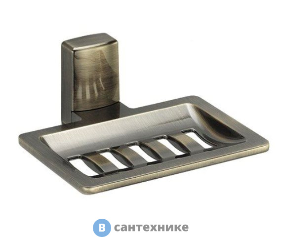 Мыльница WasserKRAFT Exter K-5269 решетка металл, покрытие "светлая бронза"