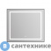 картинка Зеркало BelBagno SPC-KRAFT-885-785-TCH-WARM-NERO в алюминиевой раме со встроенным светильником, сенсорным выключателем и подогревом, 885x32x785 мм