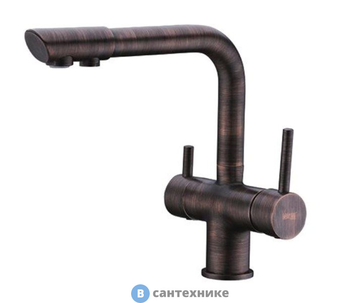 Смеситель WasserKRAFT A8047 для кухни под фильтр латунь, покрытие «темная бронза»