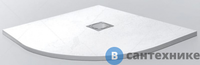 картинка Душевой поддон RGW ST/R-0099W белый/полукруг 90*90*2,5 (16153099-01), без сифона